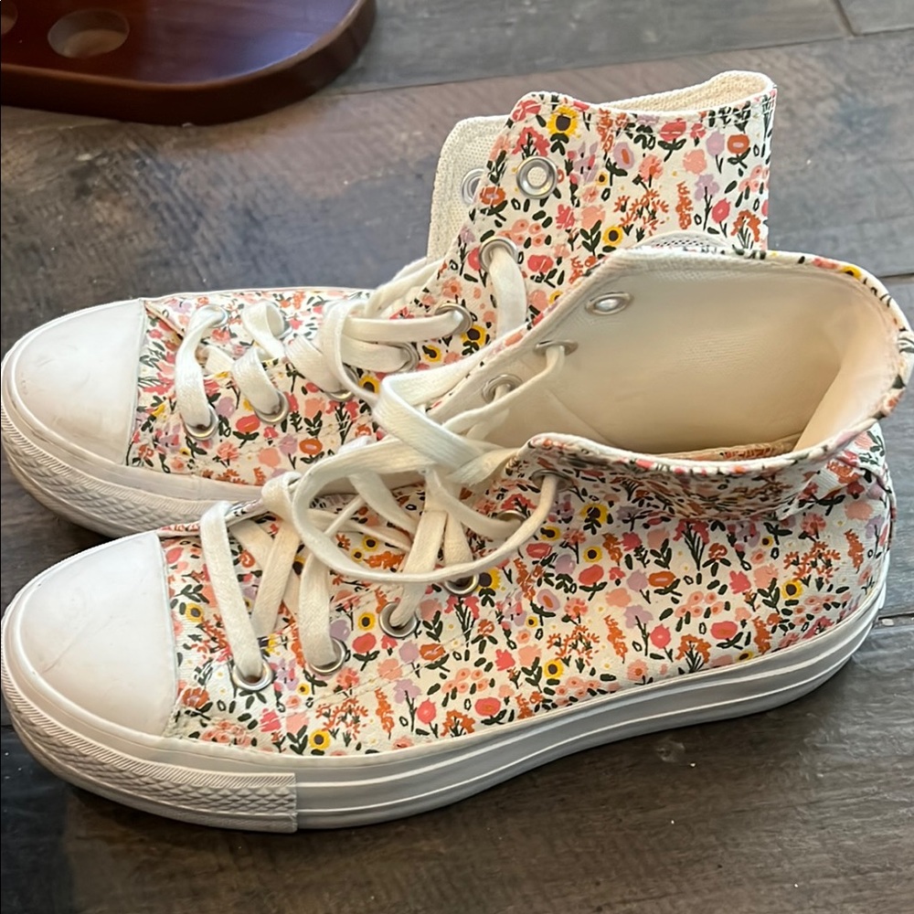 Floral High-Top Converse